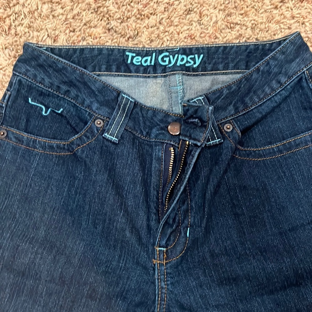 Kimes Ranch limited edition Teal Gypsy jeans